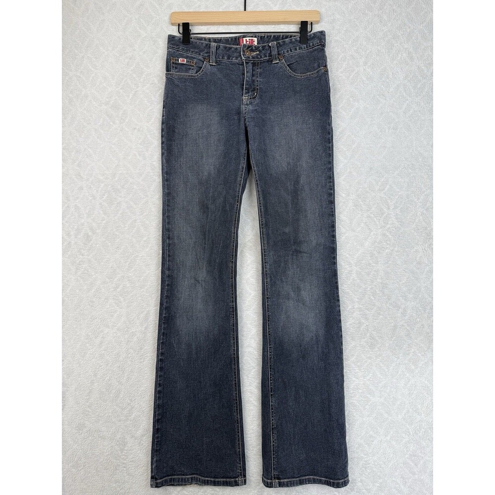 Vtg Tilt Jeans 30"x31"/Jrs 5 Low Rise Bootcut Flare Denim Y2K Broho Skate Grunge